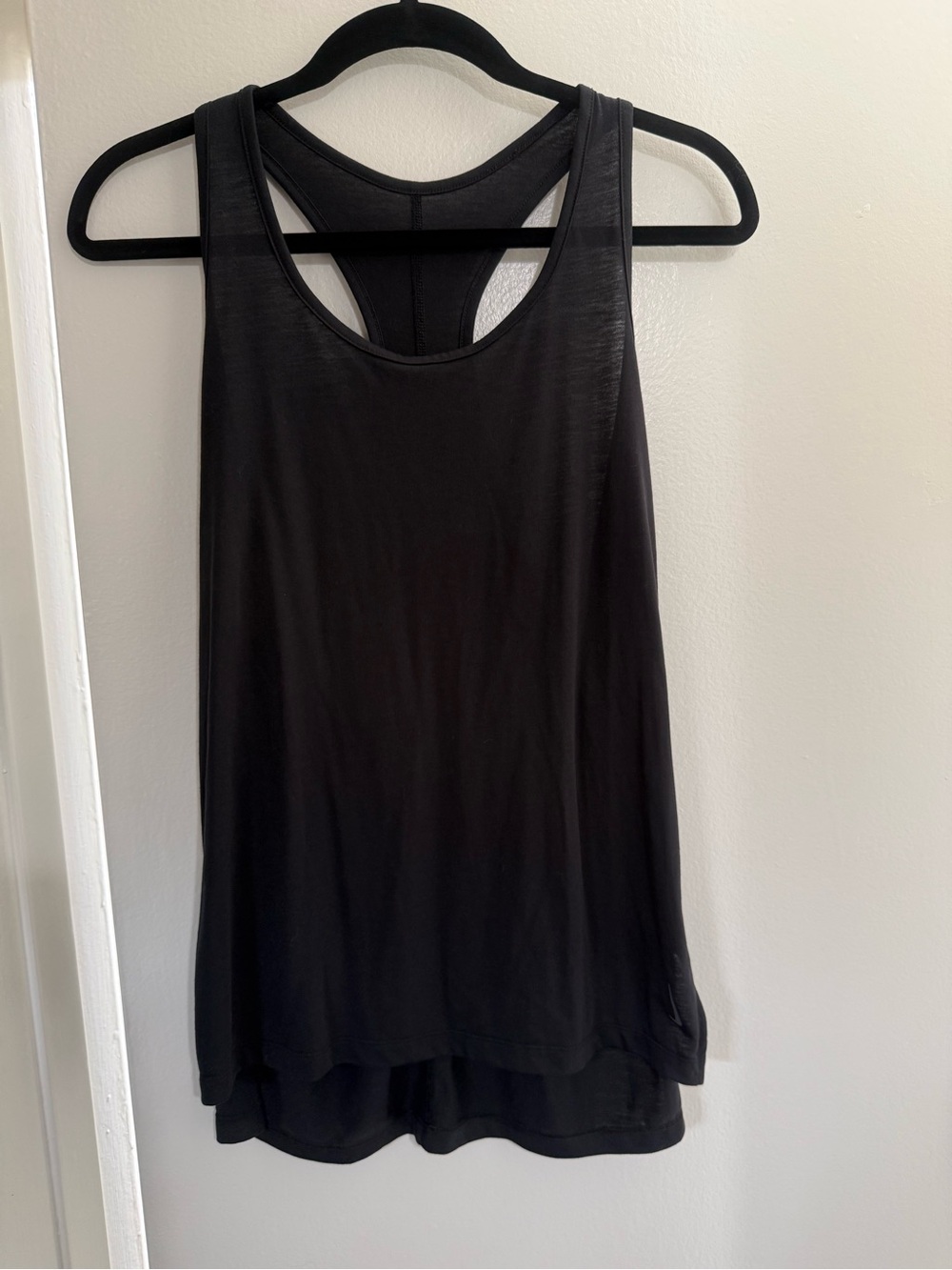 Nike Black Racerback Layered Dri-Fit Workout Tank size M